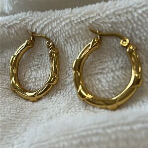 24k gold earrings, waterproof jewelry, sweat proof, tarnish free, Hypoallergenic